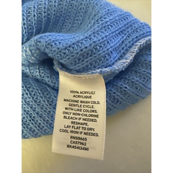 Abound Womens Sweater Ombre Sz XS Long Sleeve Knit Blue White Soft Girl Ribbed - Picture 7 of 11